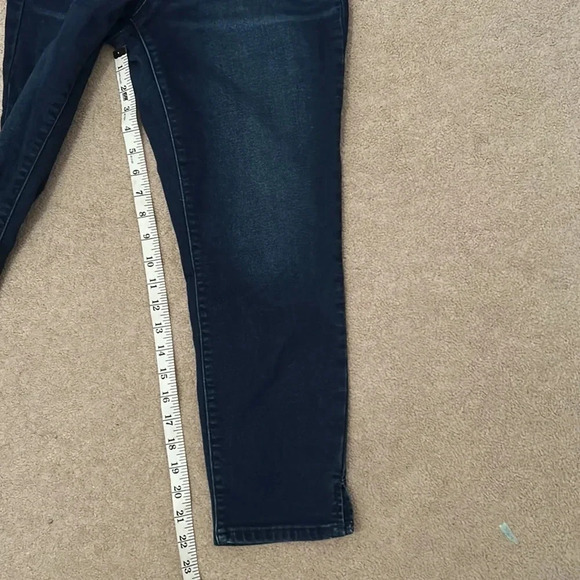 AGlow maternity crop Jeans size 12 denim jeggings - Picture 5 of 7